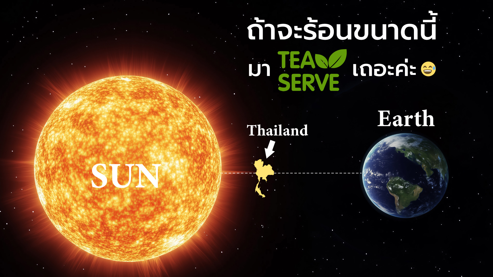 ไขปริศนา! ทำไม "ประเทศไทย" ถึงร้อนเหมือนอยู่หน้าเตา ? (พร้อม 3 วิธีเอาตัวรอดที่ Joy ที่สุดที่ Tea Serve) ☀️🔥